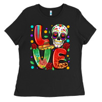 Black cinco de mayo love Ladies Tee - LillyAllenDesigns