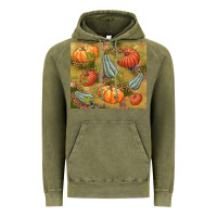Vintage Olive Fall Vintage Hoodie - NancyCooperArtShop