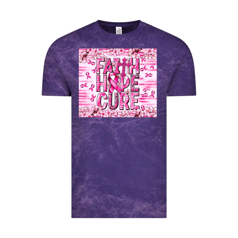 Faith Hope Cure Cancer Vintage Tee by NancyCooperArtShop | Teevron