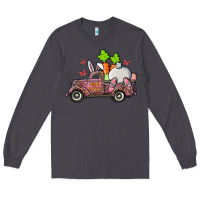 Smoke happy easter pink truck with bunny Long Sleeve Tee - RanaPortraitStore