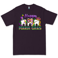 Plum mardi gras celebration with teeth Premium Tee - LillyAllenDesigns