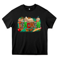 Black teacher fall Heavy Core Tee - MaliasSmallBusiness