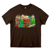Chocolate Brown teacher fall Heavy Core Tee - MaliasSmallBusiness