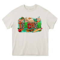 Cream teacher fall Heavy Core Tee - MaliasSmallBusiness