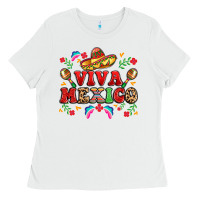 White viva mexico Ladies Tee - LillyAllenDesigns