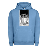 Pigment Pebble Blue ten of swords   x of swords   tarot card   major arcana   fortune tell Urban Hoodie - tuanDangUi