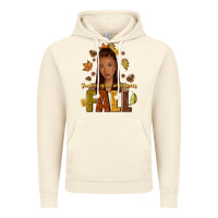 Vintage Artic Just a girl who loves Fall afro woman Vintage Hoodie - NancyCooperArtShop