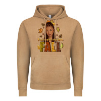 Vintage Camel Just a girl who loves Fall afro woman Vintage Hoodie - NancyCooperArtShop