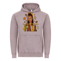 Vintage Zinc Just a girl who loves Fall afro woman Vintage Hoodie - NancyCooperArtShop