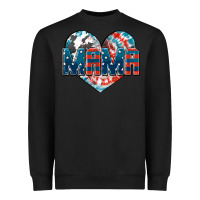 Black American Mama heart Heavyweight Sweatshirt - FaDigitalArtStudio