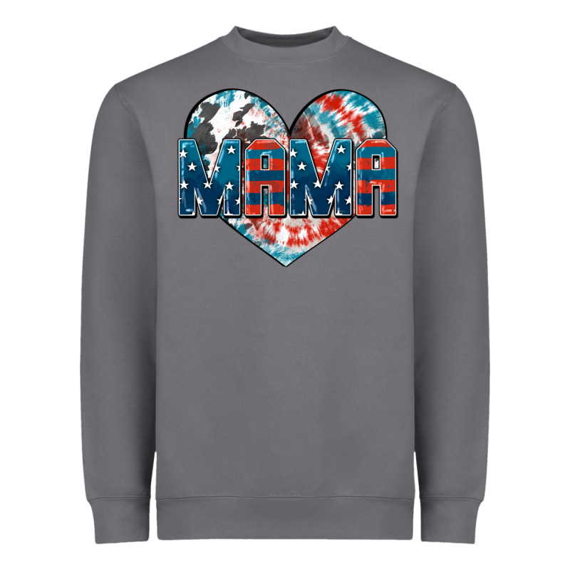 American Mama Heart Heavyweight Sweatshirt by FaDigitalArtStudio | Teevron