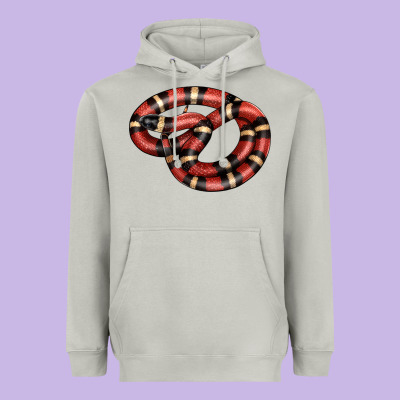 Milk Snake Heavyweight Hoodie Designed By Lillyallendesigns