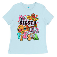 Baby Blue no siesta let's fiesta Ladies Tee - LillyAllenDesigns
