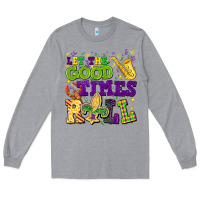 Heather Grey let the good times roll Long Sleeve Tee - CowGirlArtShop