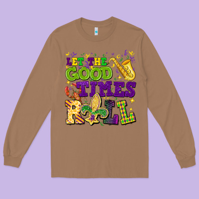 Let The Good Times Roll Long Sleeve Tee Designed By Cowgirlartshop