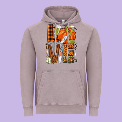Fall Nurse Love Vintage Hoodie Designed By Nancycooperartshop