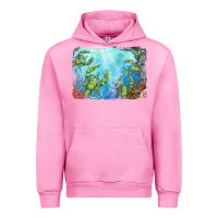 Fuchsia Pink lobster background Urban Hoodie - BarkalooDesign