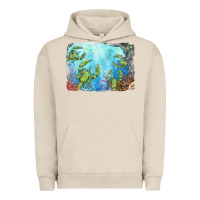 Pigment French Oak lobster background Urban Hoodie - BarkalooDesign