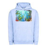 Pigment Grape Ice lobster background Urban Hoodie - BarkalooDesign