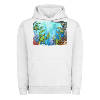 Pigment Lunar Rock lobster background Urban Hoodie - BarkalooDesign