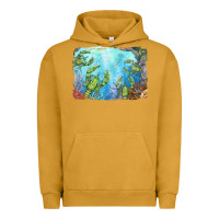 Pigment Peanut Butter lobster background Urban Hoodie - BarkalooDesign
