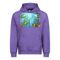 Tulip lobster background Urban Hoodie - BarkalooDesign