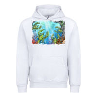 White lobster background Urban Hoodie - BarkalooDesign