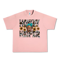 Salmon howdy heıfer Urban Heavy Tee - JahusDesignShop