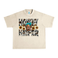 Sandshell howdy heıfer Urban Heavy Tee - JahusDesignShop
