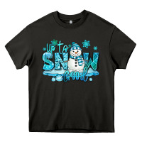 Asphalt up to snow good winter snowman Heavy Core Tee - MaliasSmallBusiness