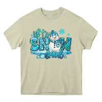 Mossy up to snow good winter snowman Heavy Core Tee - MaliasSmallBusiness