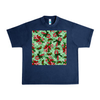 Navy Christmas candy cane Urban Heavy Tee - NancyCooperArtShop
