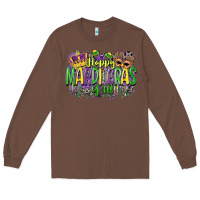 Chestnut happy mardi gras yall Long Sleeve Tee - CowGirlArtShop