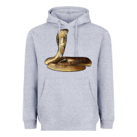 Heather Grey king cobra snake Heavyweight Hoodie - LillyAllenDesigns