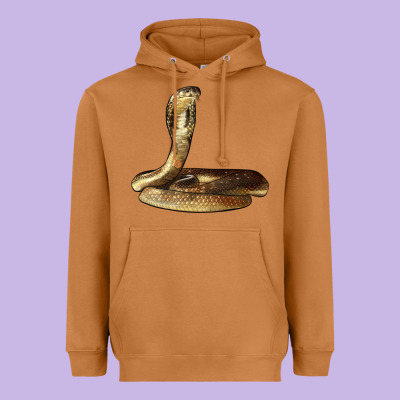 King Cobra Snake Heavyweight Hoodie Designed By Lillyallendesigns