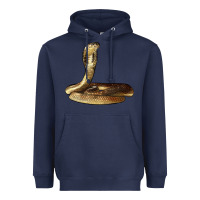 Navy king cobra snake Heavyweight Hoodie - LillyAllenDesigns