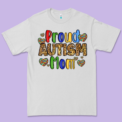 Proud Autism Mom Design Premium Tee Designed By Lillyallendesigns