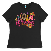 Black hola bitchachos mexico cinco de mayo Ladies Tee - LillyAllenDesigns