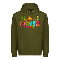 Army Green summer mama Premium Hoodie - RanaPortraitStore