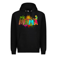 Black summer mama Premium Hoodie - RanaPortraitStore