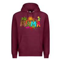 Burgundy summer mama Premium Hoodie - RanaPortraitStore