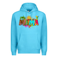 Ocean Blue summer mama Premium Hoodie - RanaPortraitStore