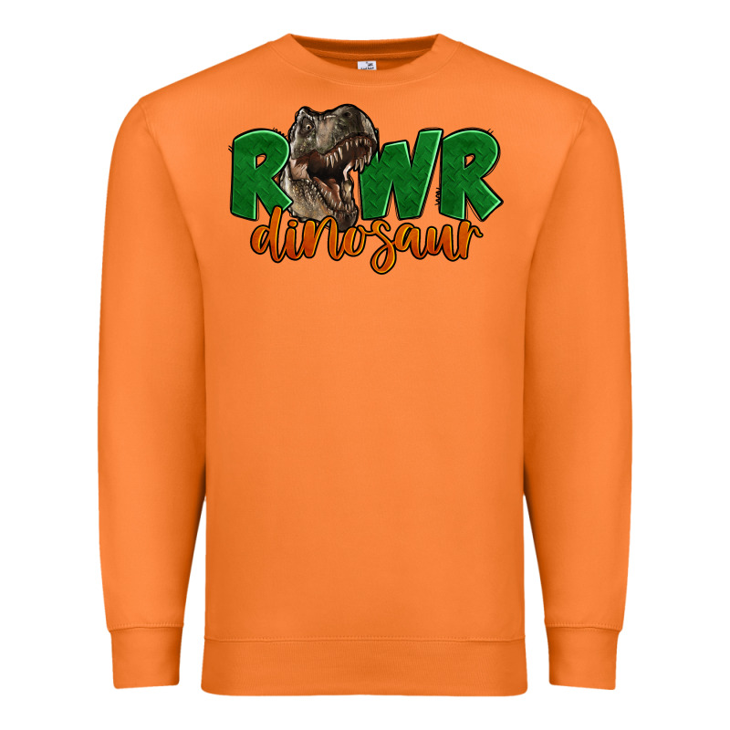 Rawr Dinosaur Premium Sweatshirt by LillyAllenDesigns | Teevron