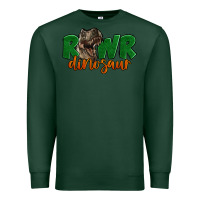 Sports Green Rawr Dinosaur Premium Sweatshirt - LillyAllenDesigns