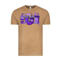 Vintage Camel Cancer coffee cups purple ribbon Vintage Tee - NancyCooperArtShop