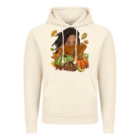 Vintage Artic Fall with black girl Vintage Hoodie - NancyCooperArtShop