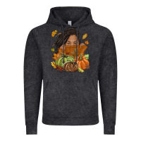 Vintage Black Fall with black girl Vintage Hoodie - NancyCooperArtShop