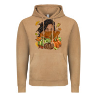 Vintage Camel Fall with black girl Vintage Hoodie - NancyCooperArtShop
