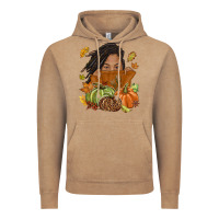 Vintage Coffee Fall with black girl Vintage Hoodie - NancyCooperArtShop