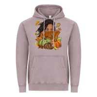 Vintage Zinc Fall with black girl Vintage Hoodie - NancyCooperArtShop